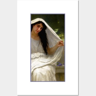 Le Voile / The Veil by Bouguereau Posters and Art